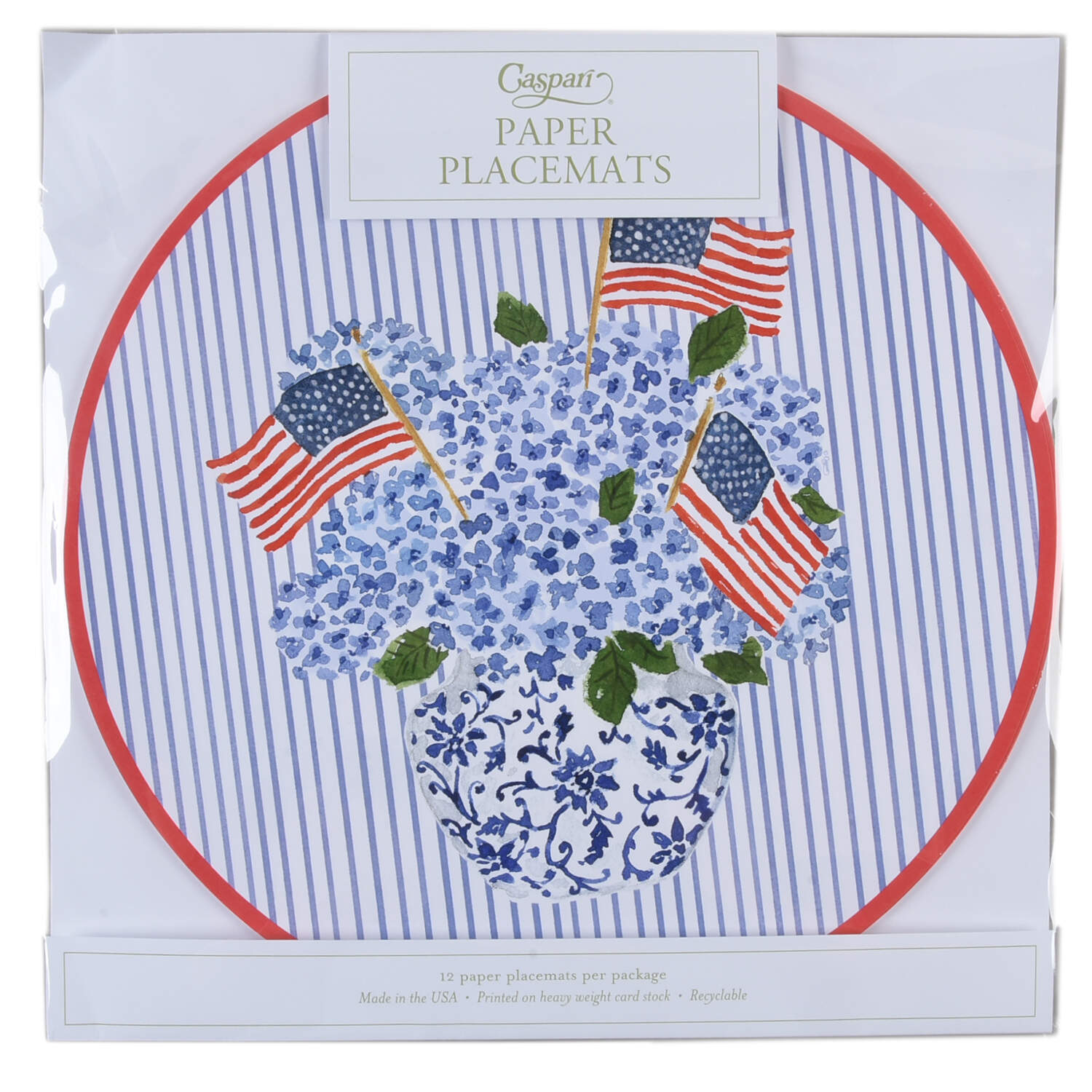 Table Decor Pad of 12 Paper Placemats by Caspari-1