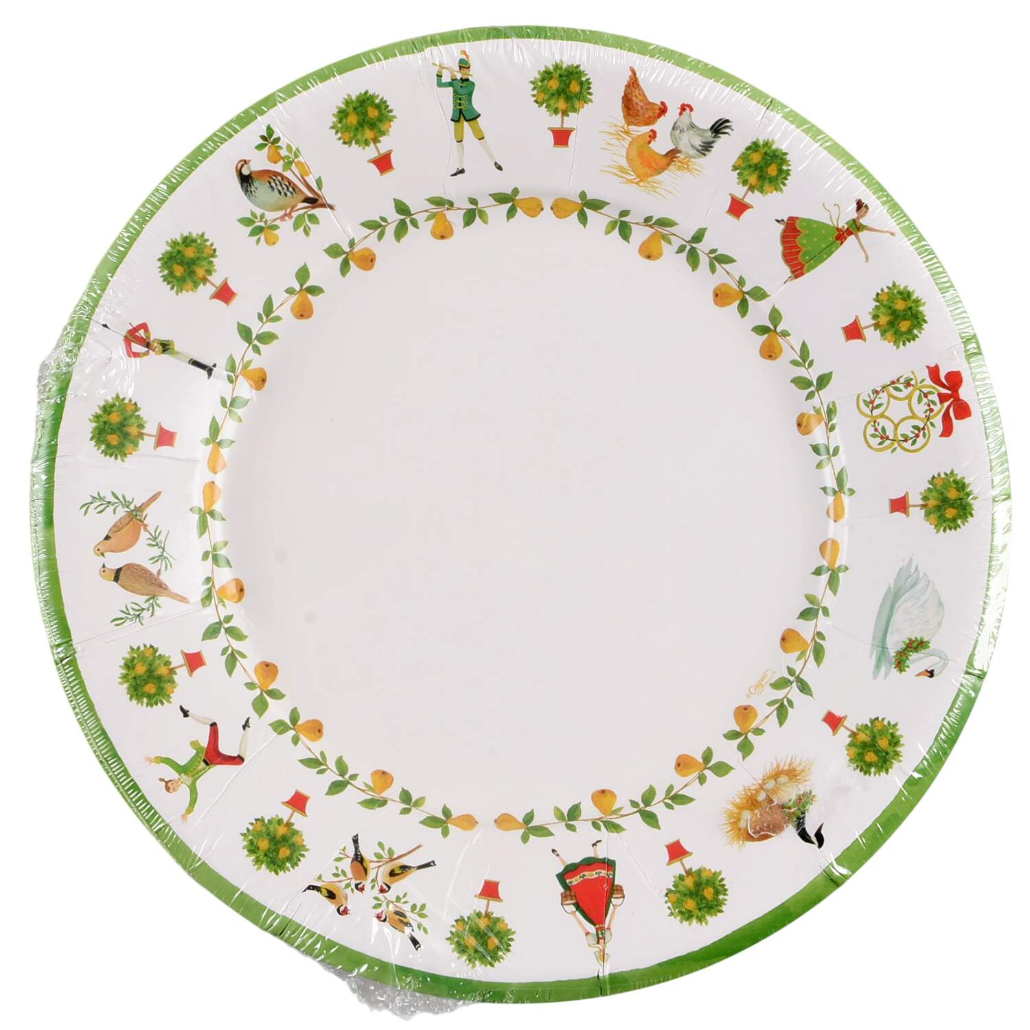 Table Decor Package of 8-Paper Salad Plate by Caspari-1