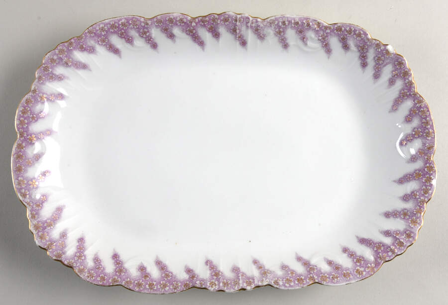 AKF91 13" Oval Serving Platter by A Klingenberg France-Austria-1