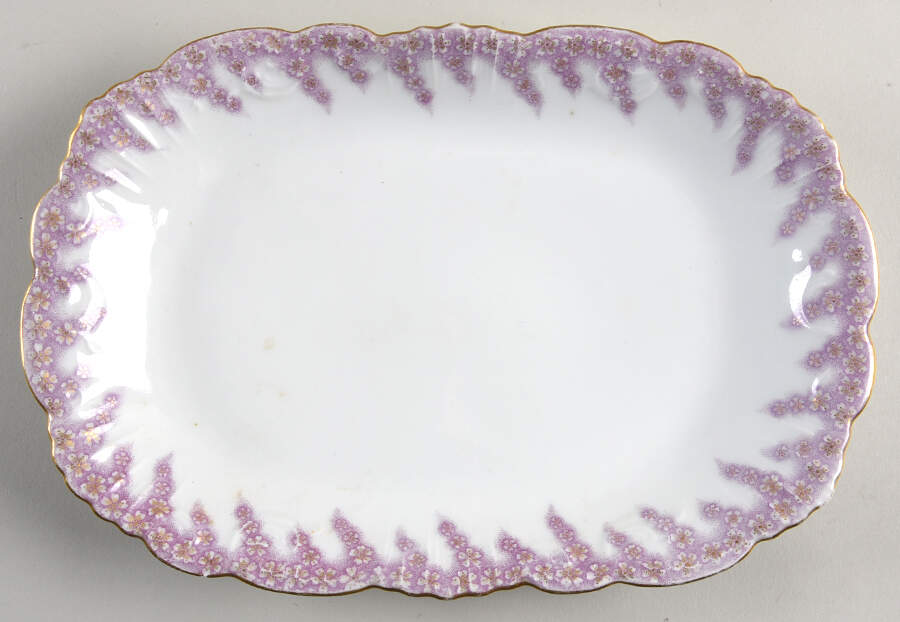 AKF91 11" Oval Serving Platter by A Klingenberg France-Austria-1