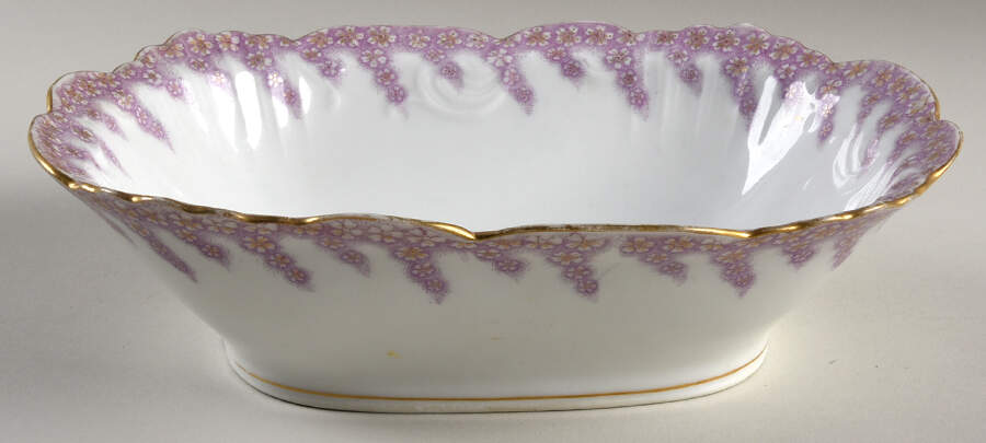 AKF91 9" Oval Vegetable Bowl by A Klingenberg France-Austria-1