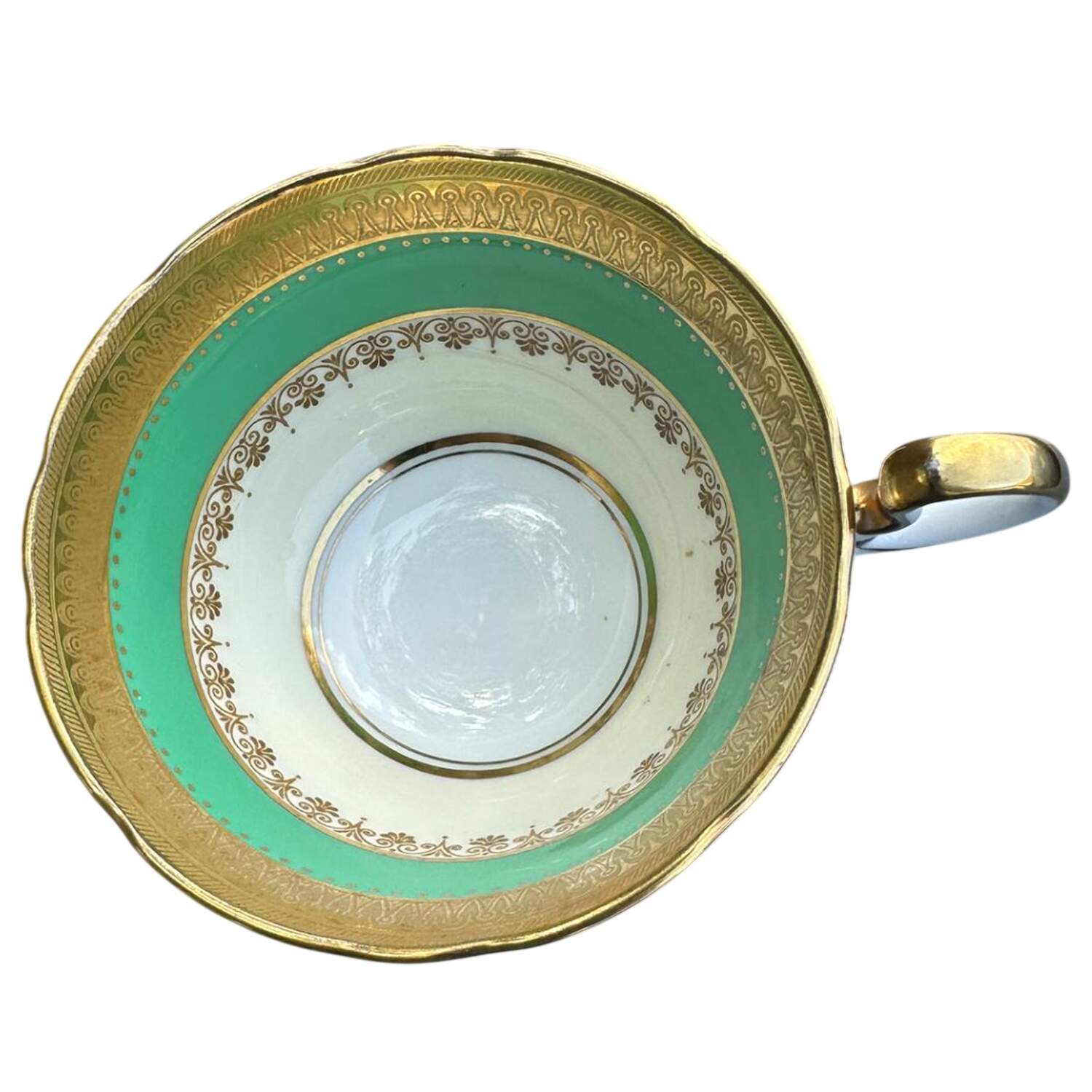 Windsor Green Footed Cup by John  Aynsley & Sons-1
