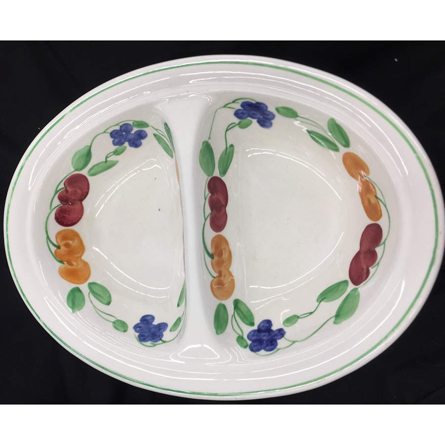 BAB5 Oval Divided Vegetable Bowl by Barker Bros Ltd-1