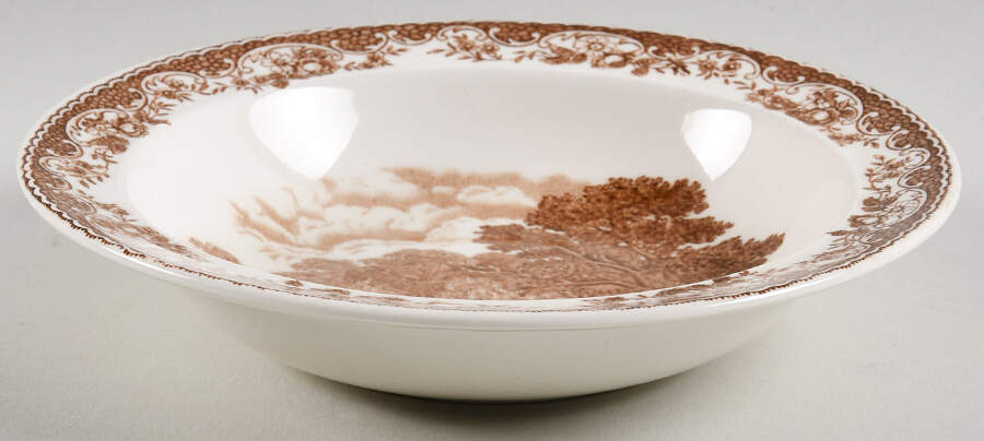 Olde England Brown (No Trim) Rim Cereal Bowl by Barker Bros Ltd-1