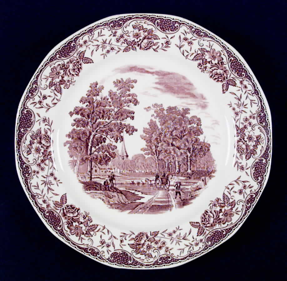 Olde England Brown (No Trim) Dinner Plate by Barker Bros Ltd-1