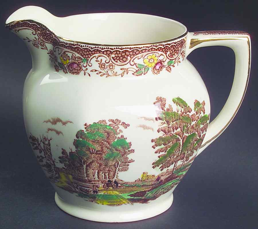 Olde England Brown Multicolored 16 Oz Pitcher by Barker Bros Ltd-1