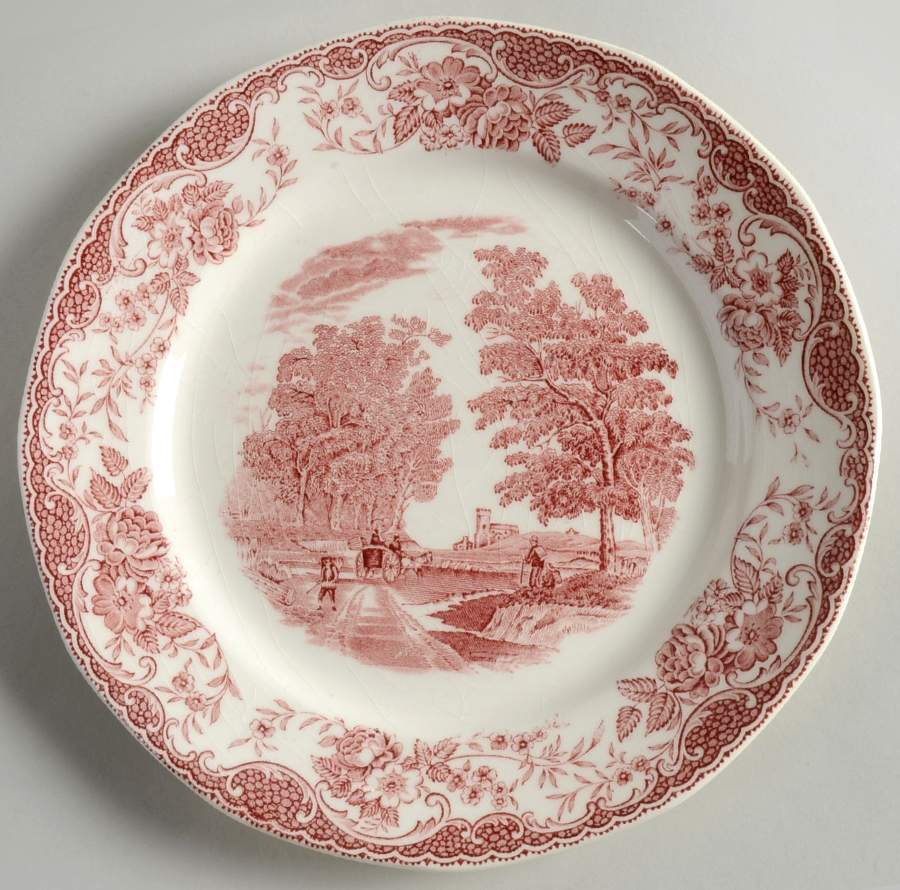 Olde England Pink Salad Plate by Barker Bros Ltd-1