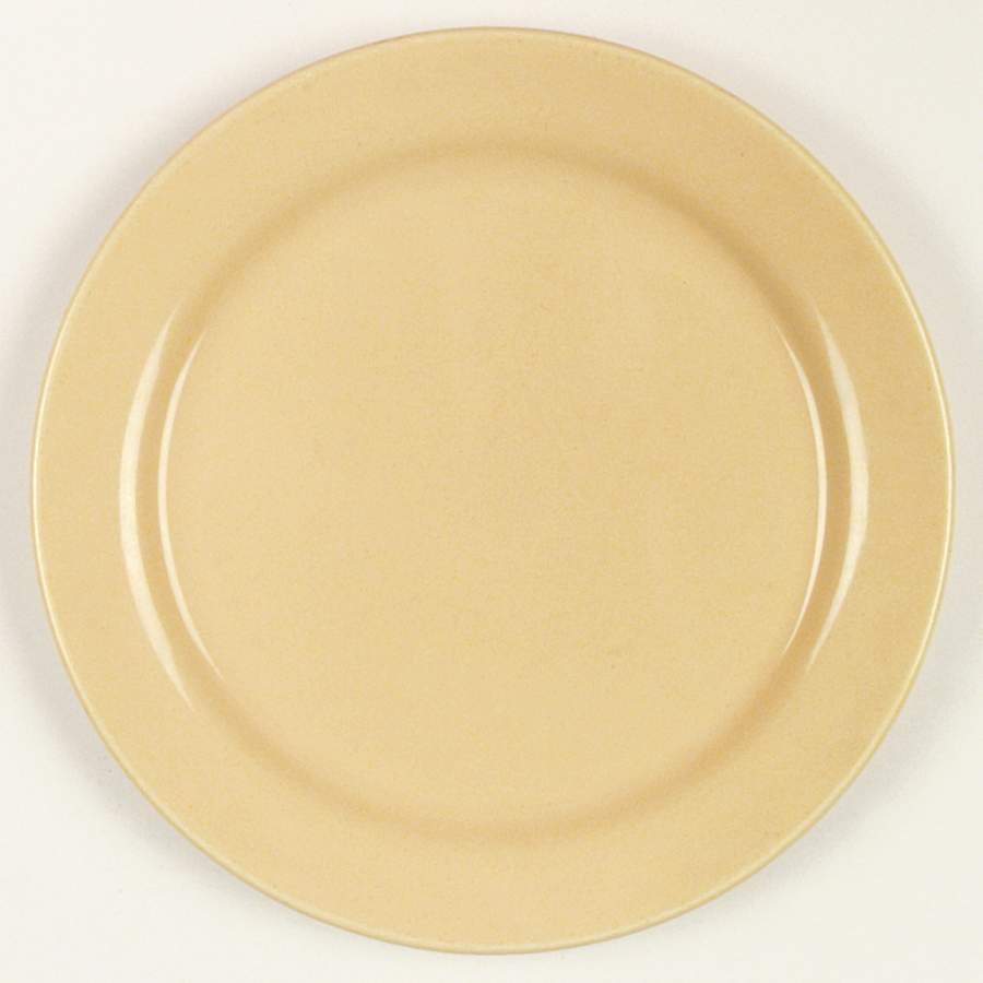 La Linda Yellow (Glossy) Dinner Plate by Bauer-1