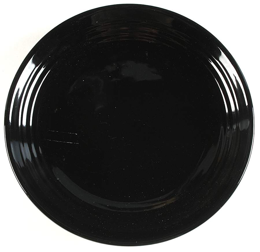 Ring Black Large Dinner Plate by Bauer-1
