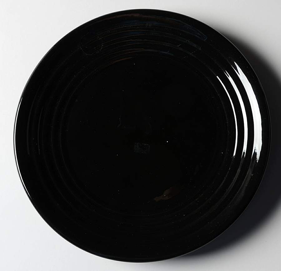 Ring Black Salad Plate by Bauer-1