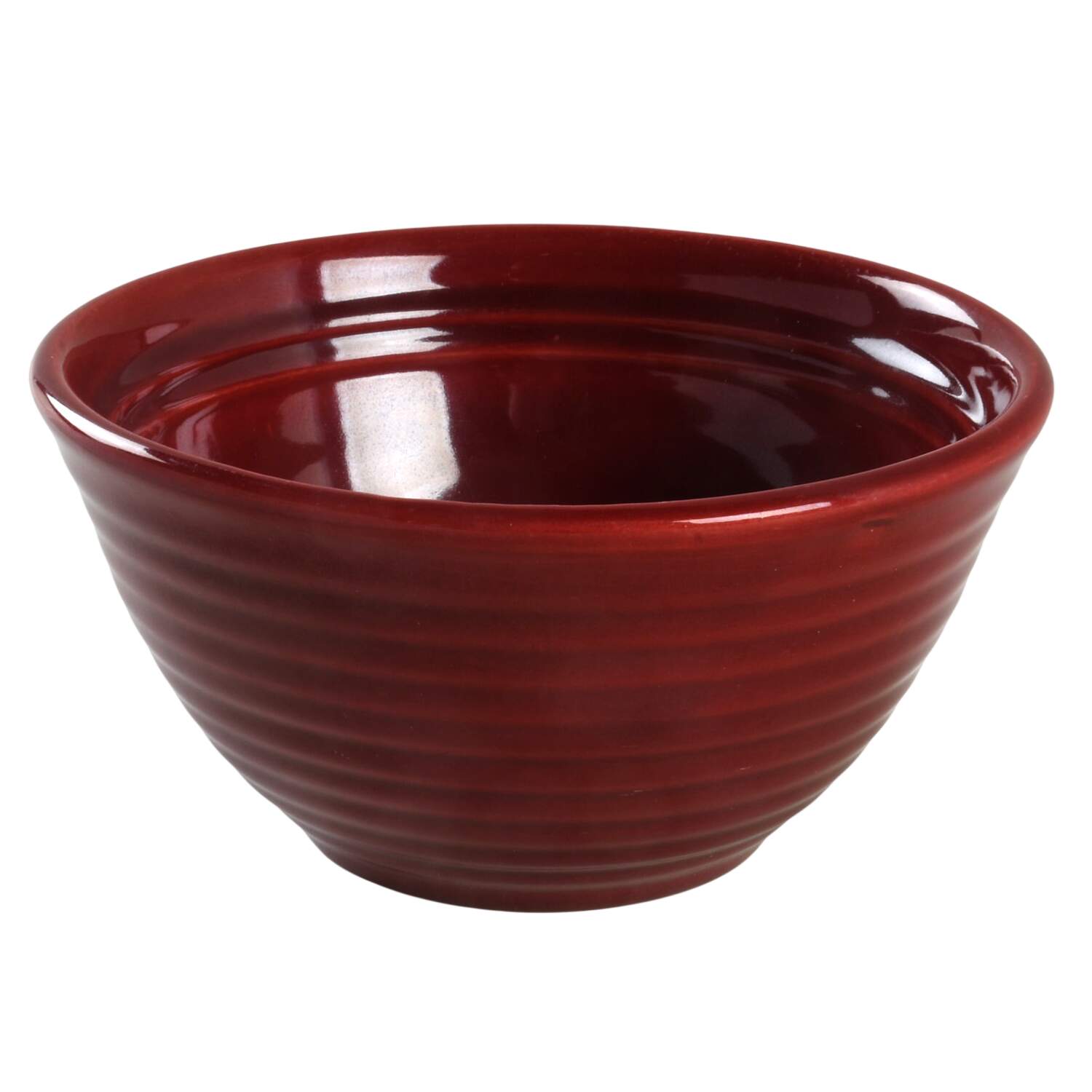 Ring Burgundy 6" Mixing Bowl by Bauer-1