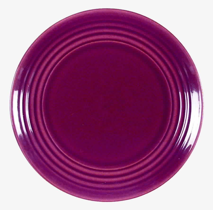 Ring Burgundy Dinner Plate by Bauer-1