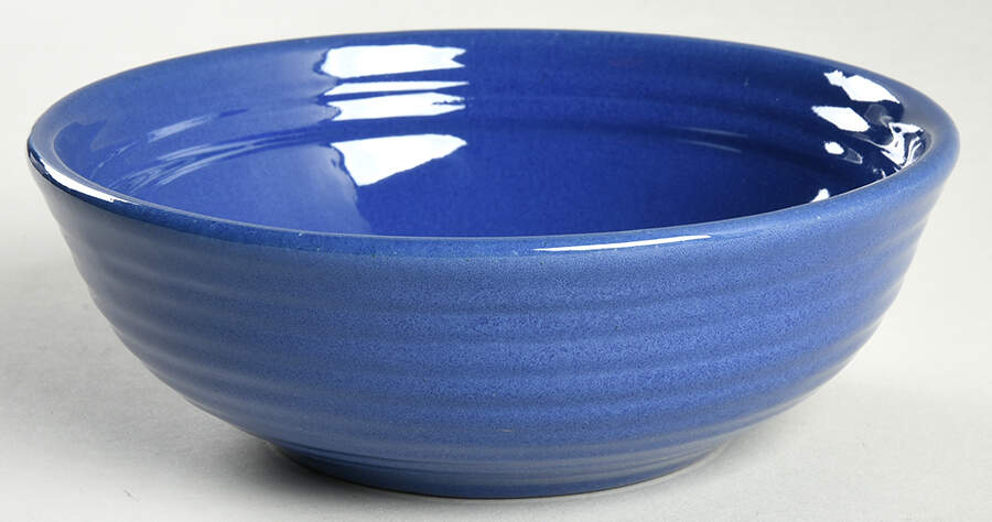 Ring Cobalt Blue Coupe Soup Bowl by Bauer-1