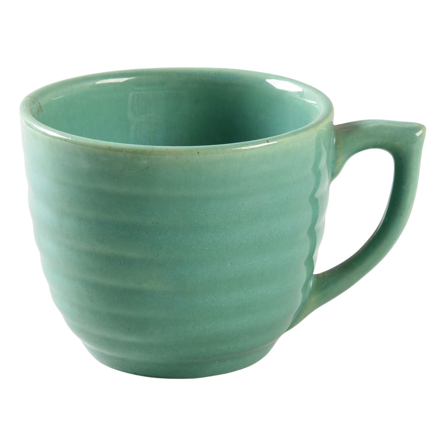Ring Jade (Green) Flat Cup by Bauer-1