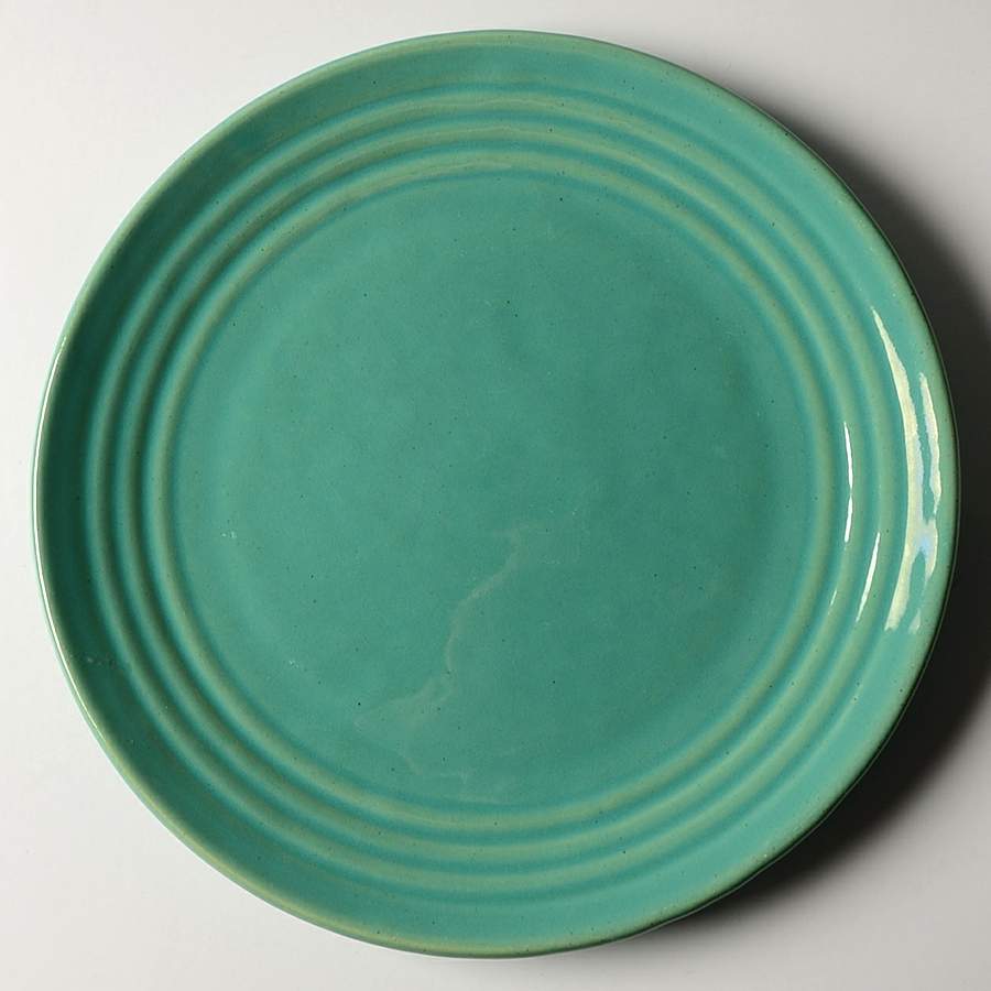 Ring Jade (Green) Dinner Plate by Bauer-1