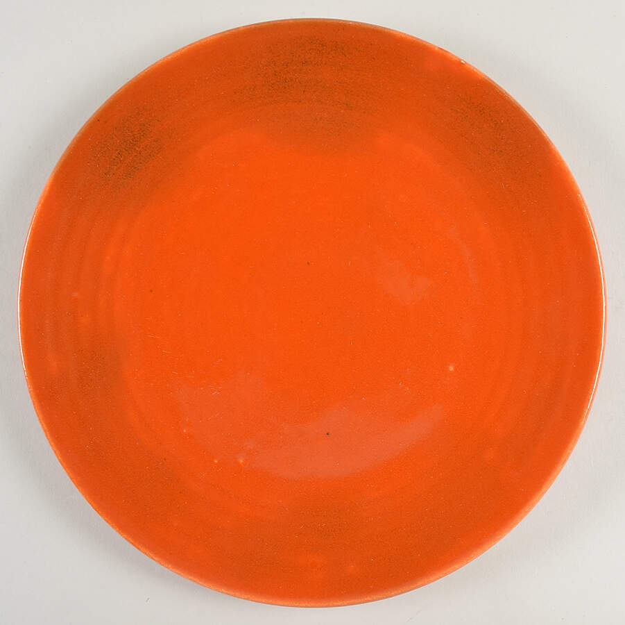 Ring Orange (Older, Circa 1940) Large Dinner Plate by Bauer-1