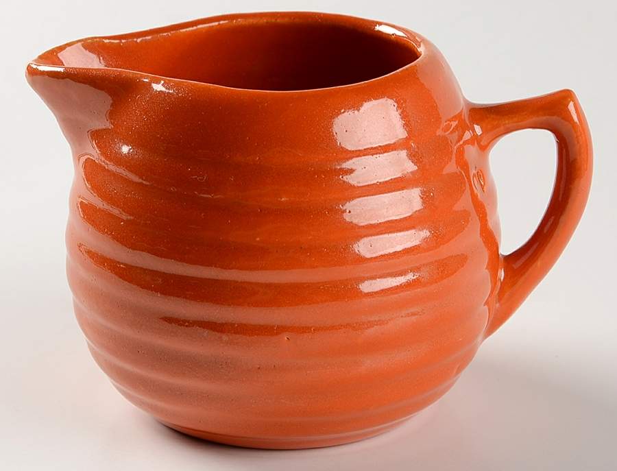Ring Orange (Older, Circa 1940) Creamer by Bauer-1