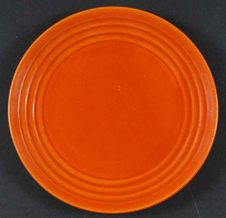 Ring Orange (Older, Circa 1940) Salad Plate by Bauer-1