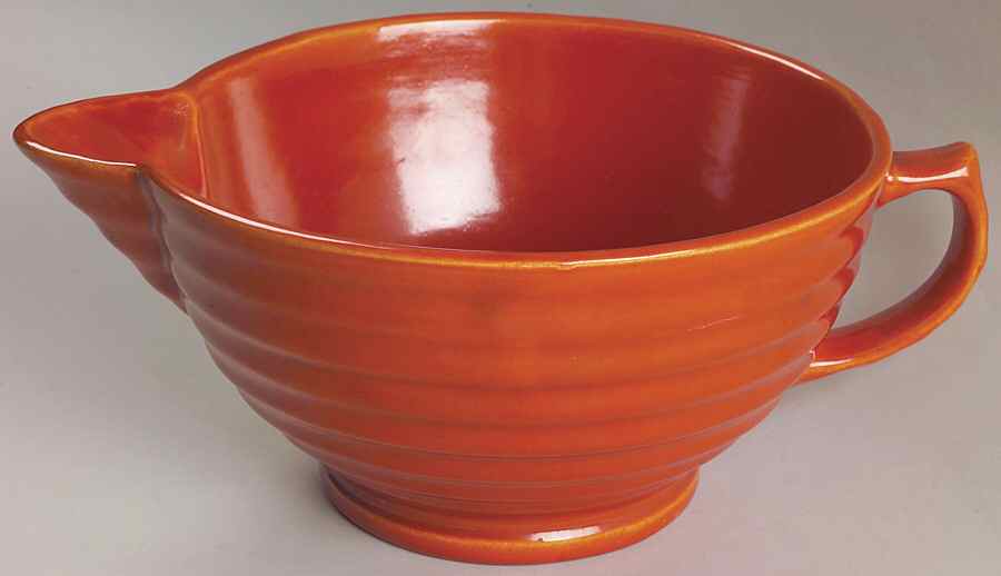 Ring Orange (Older, Circa 1940) Oversize Batter Bowl by Bauer-1