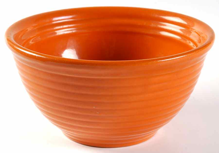 Ring Orange (Older, Circa 1940) 7" Nested Mixing Bowl by Bauer-1