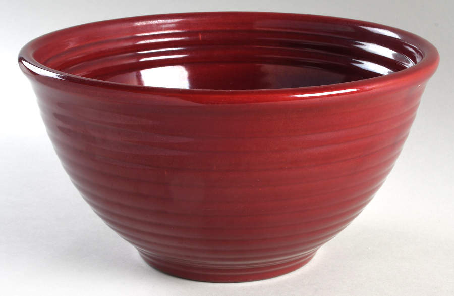 Ring Red Brown 11" Nested Mixing Bowl by Bauer-1