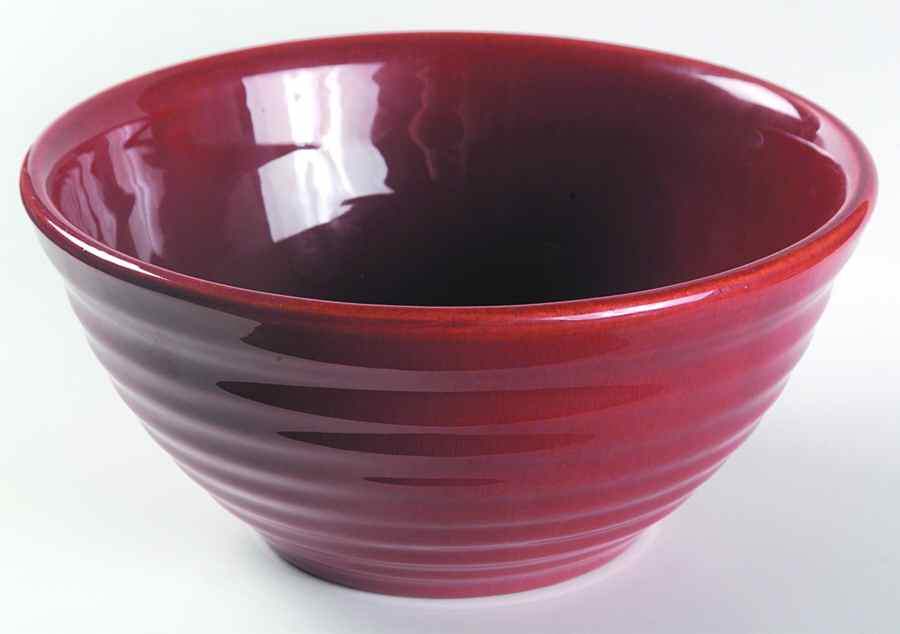 Ring Red Brown 8" Mixing Bowl by Bauer-1