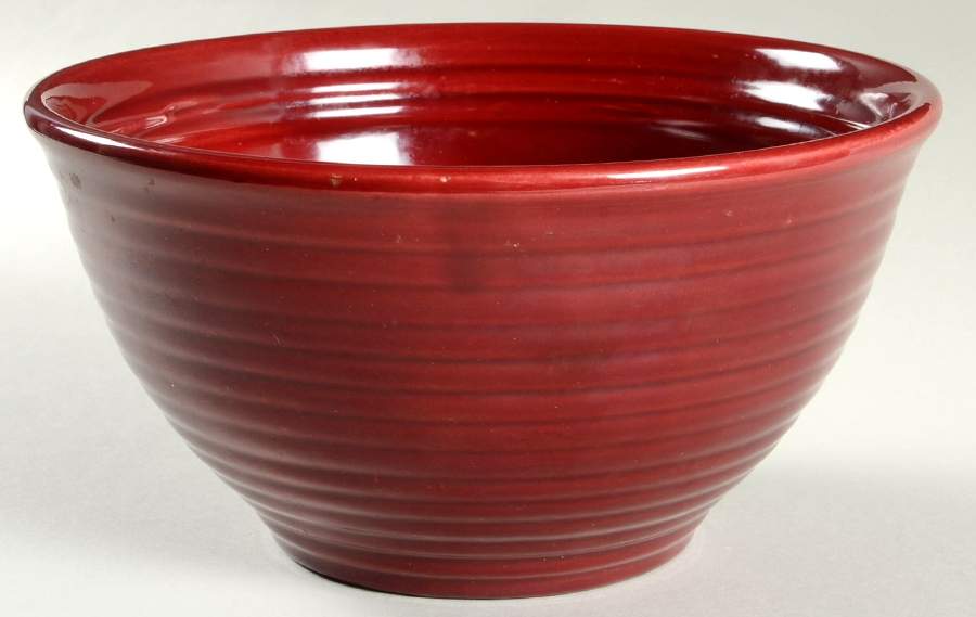 Ring Red Brown 9" Nested Mixing Bowl by Bauer-1