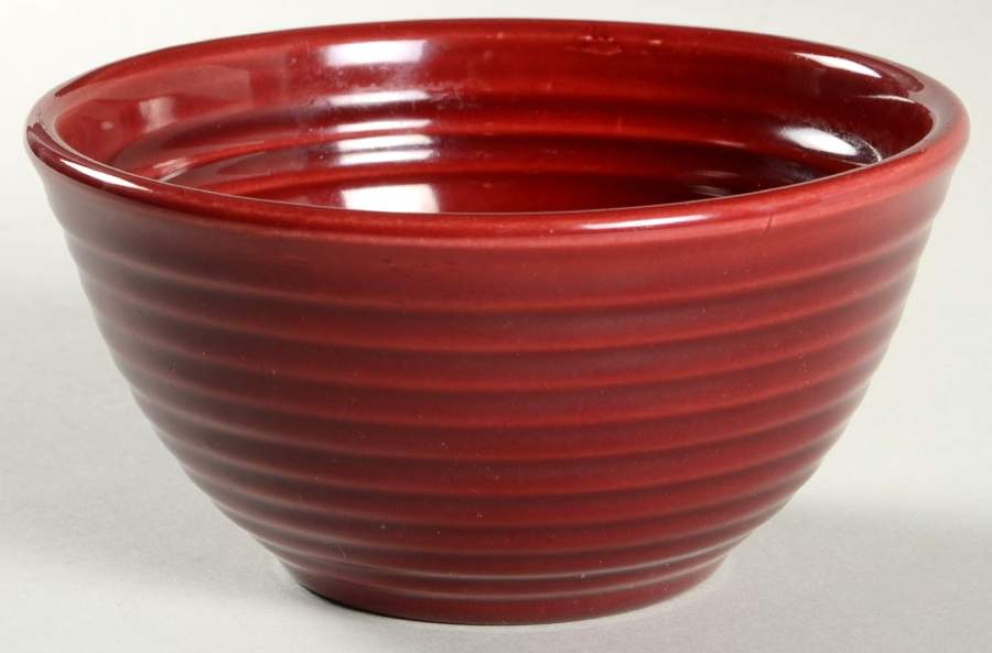 Ring Red Brown 5" Nested Mixing Bowl by Bauer-1