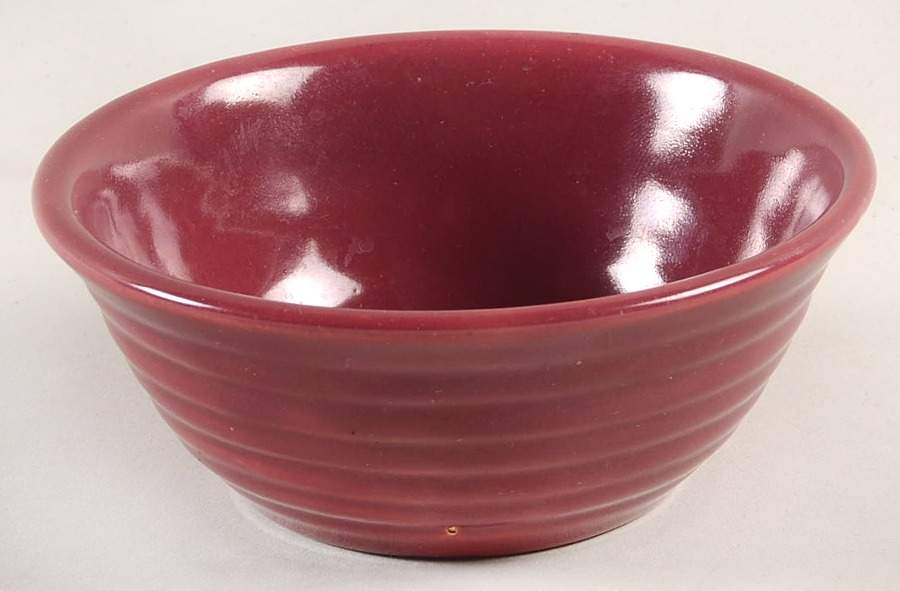 Ring Red Brown Dessert Bowl by Bauer-1
