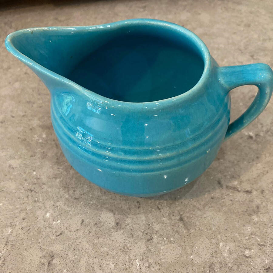 Ring Turquoise (Older) Creamer by Bauer-1