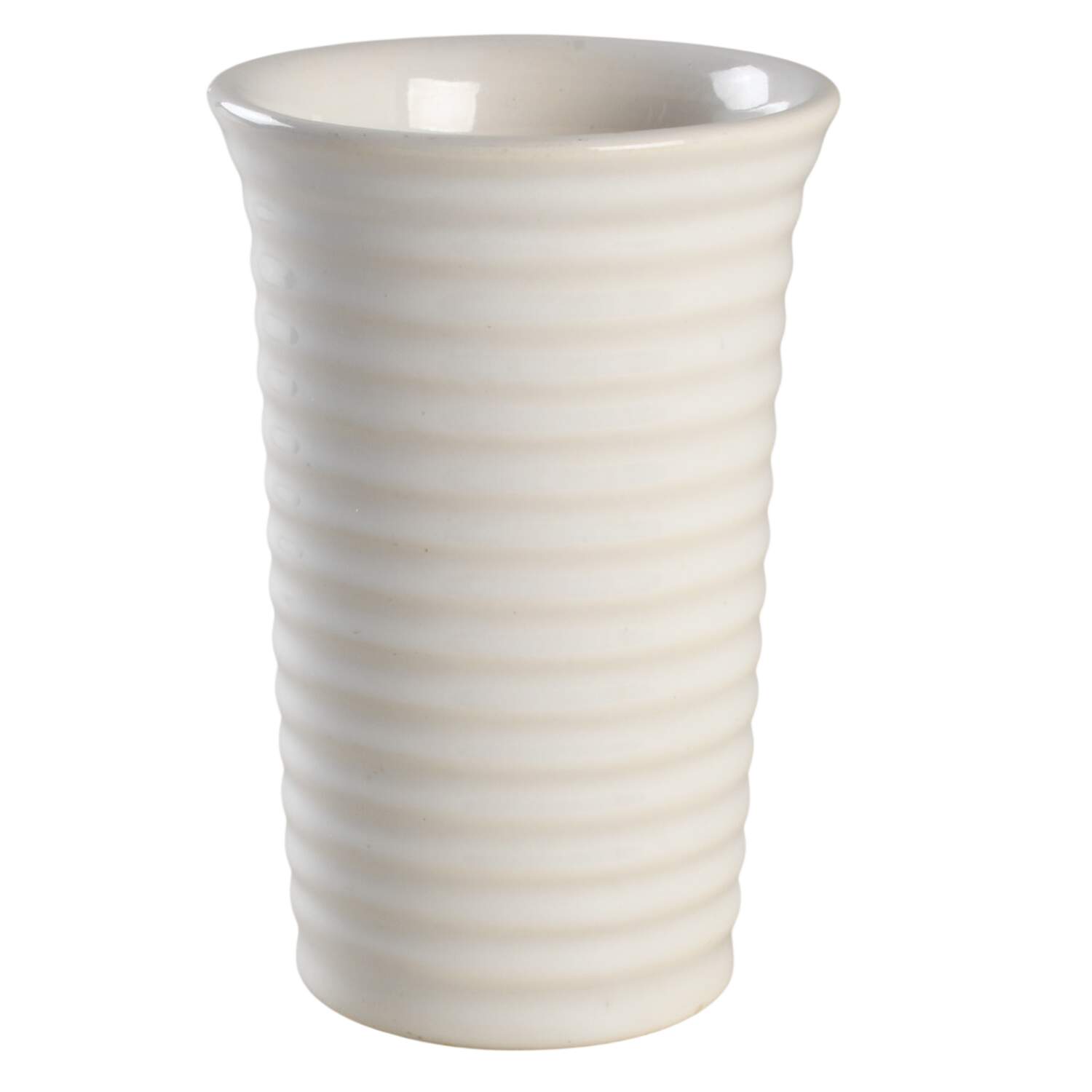 Ring White 6" Vase by Bauer-1