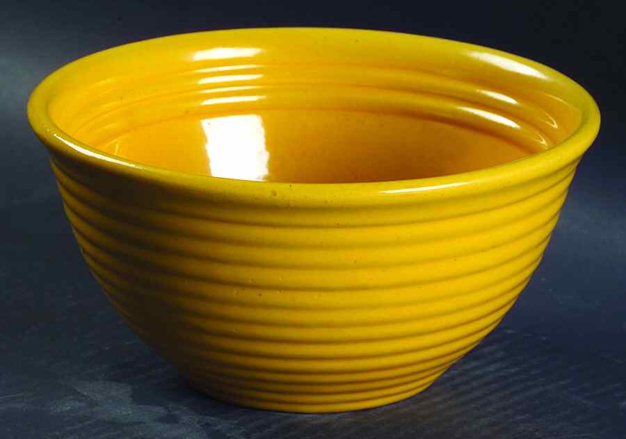 Ring Yellow (Older, Circa 1940) 7" Nested Mixing Bowl by Bauer-1