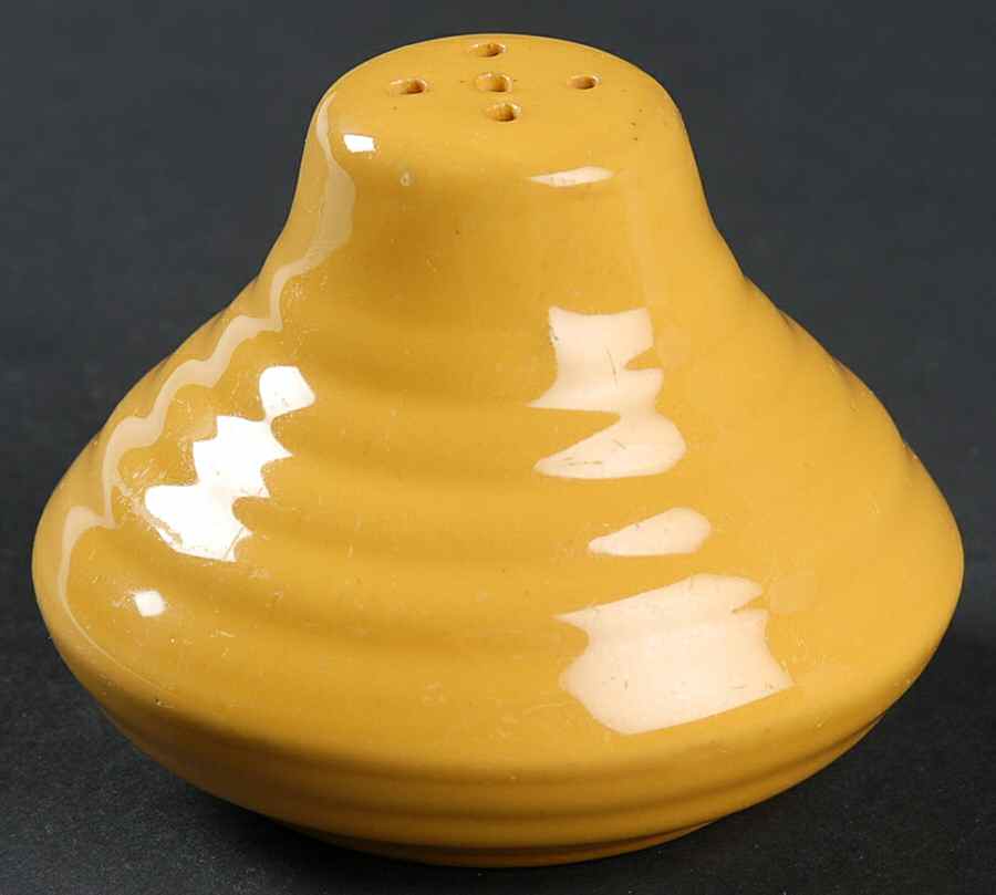 Ring Yellow (Older, Circa 1940) Salt Shaker by Bauer-1