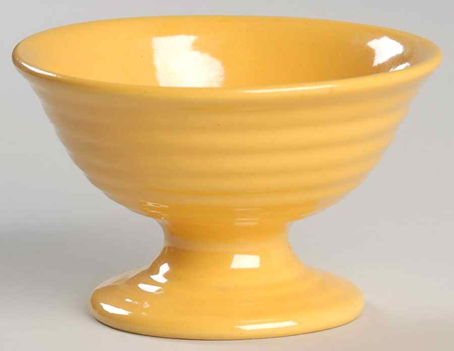 Ring Yellow (Older, Circa 1940) China Sherbet by Bauer-1