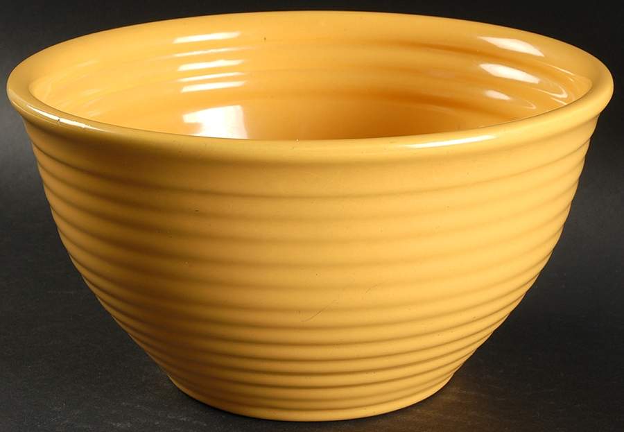 Ring Yellow (Older, Circa 1940) 8" Nested Mixing Bowl by Bauer-1
