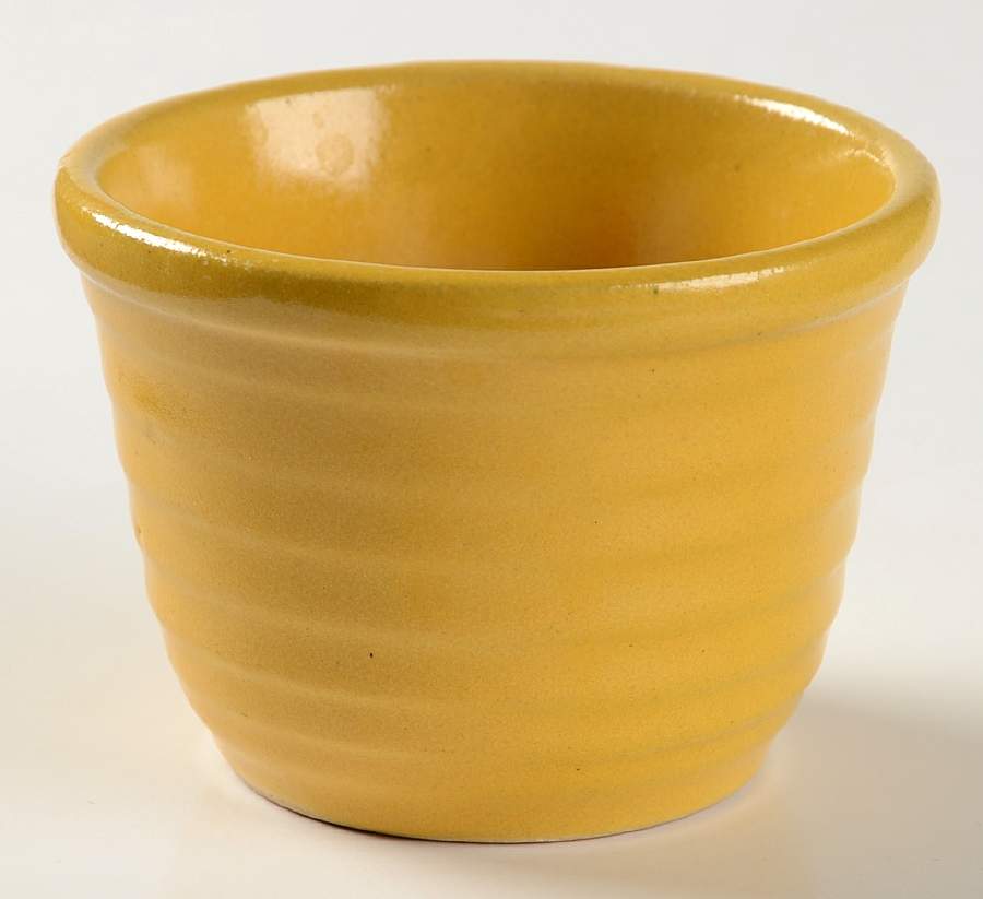 Ring Yellow (Older, Circa 1940) Custard Cup by Bauer-1