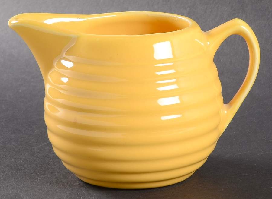 Ring Yellow (Older, Circa 1940) Redesigned Creamer by Bauer-1
