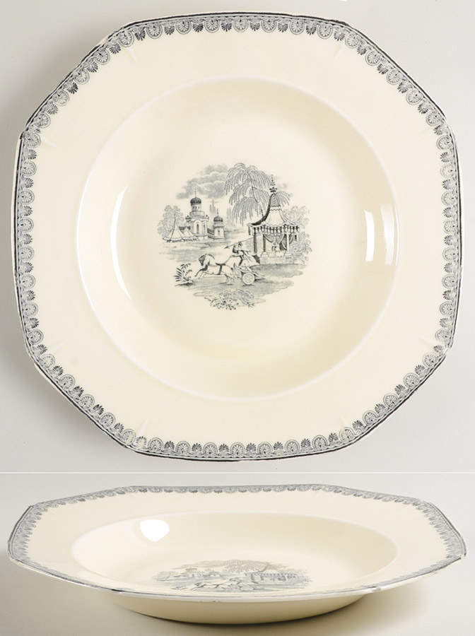 Damascus Large Rim Soup Bowl by Baker & Co-1