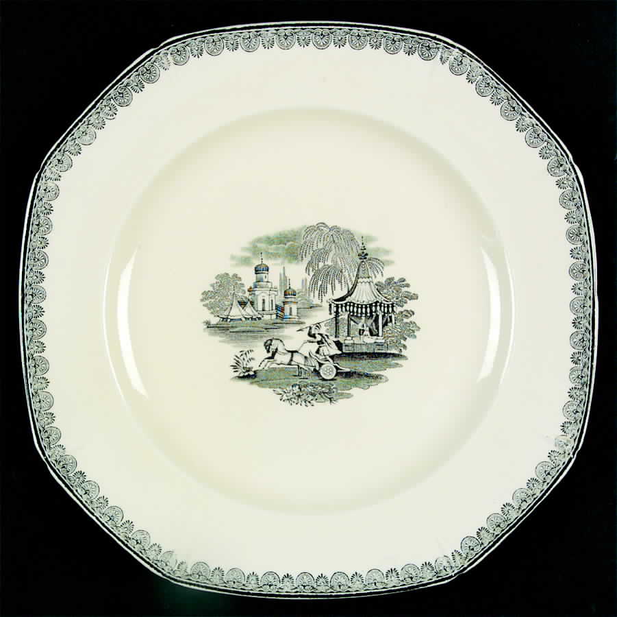 Damascus Dinner Plate by Baker & Co-1