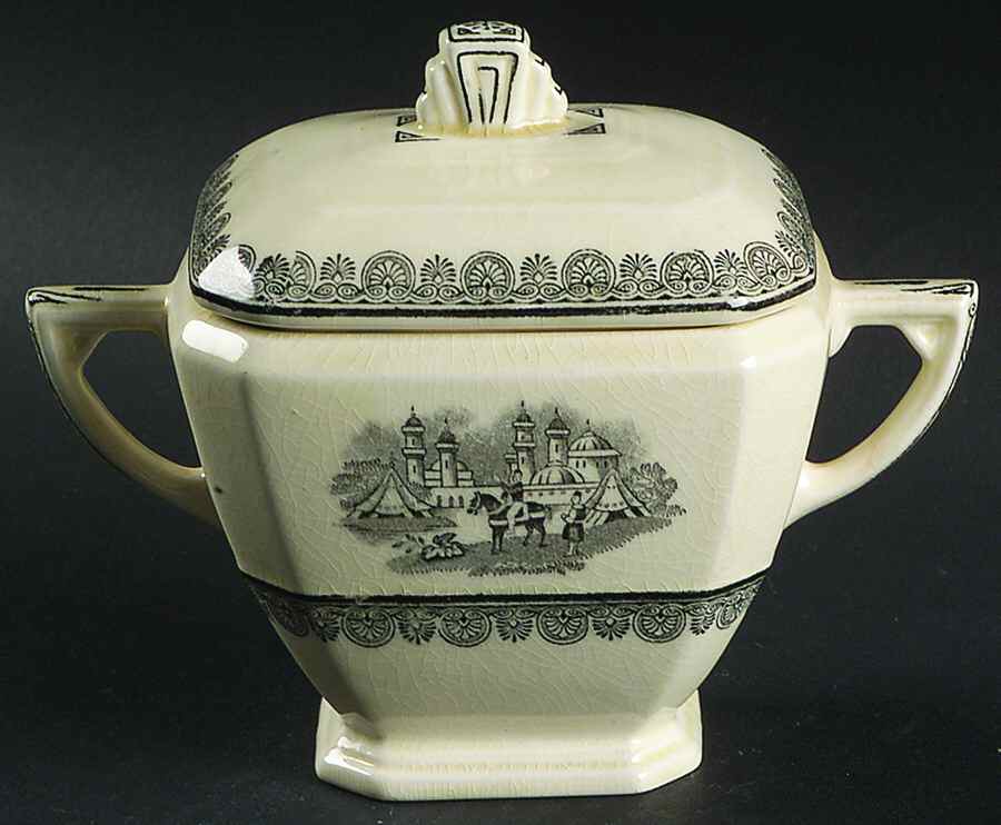 Damascus Sugar Bowl & Lid by Baker & Co-1