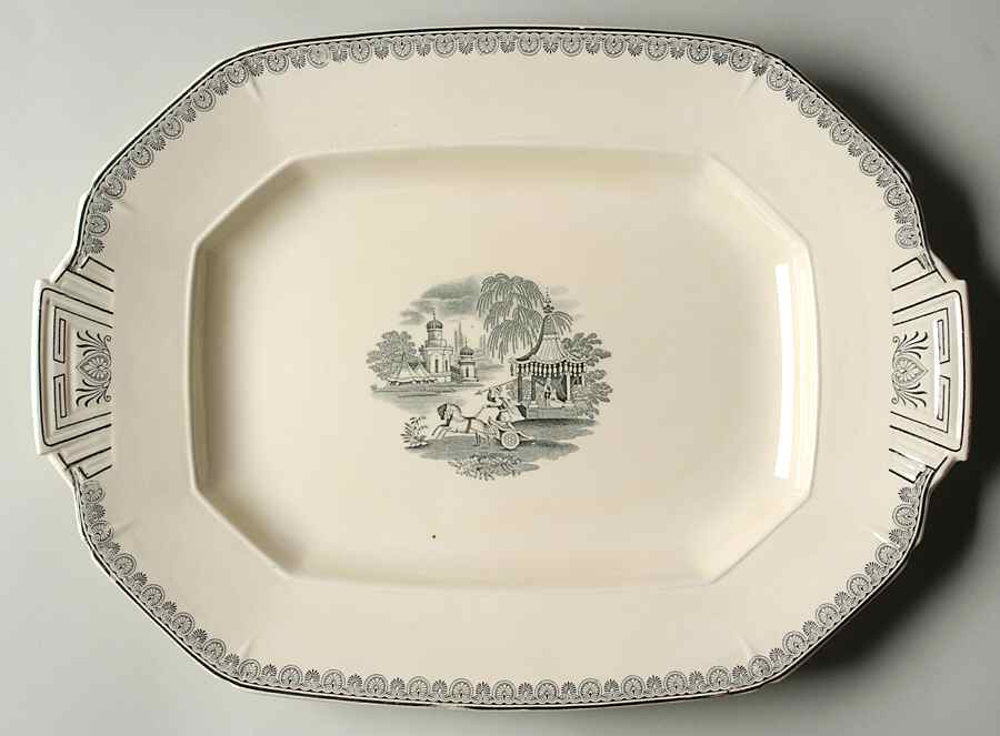 Damascus 16" Oval Serving Platter by Baker & Co-1