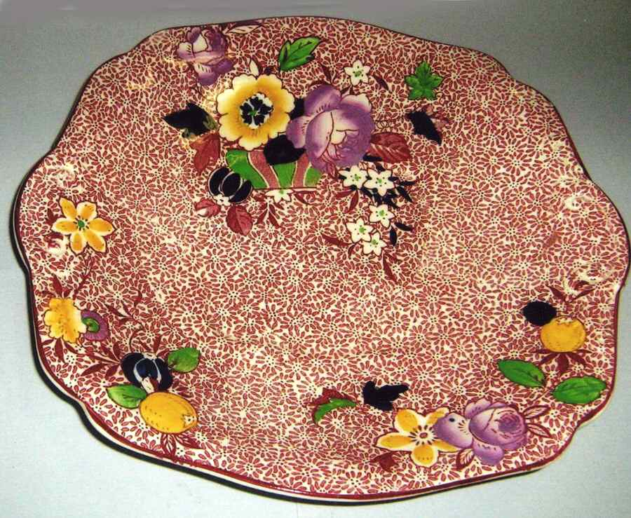 Los Angelos Square Handled Cake Plate by Baker & Co-1