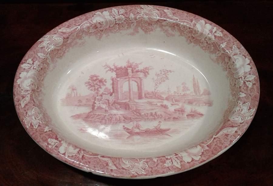 Melrose 9" Oval Vegetable Bowl by Baker & Co-1