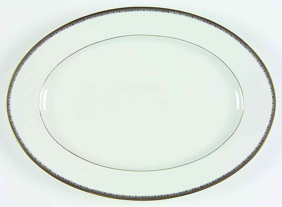 Adrian 15" Oval Serving Platter by Baronet-1