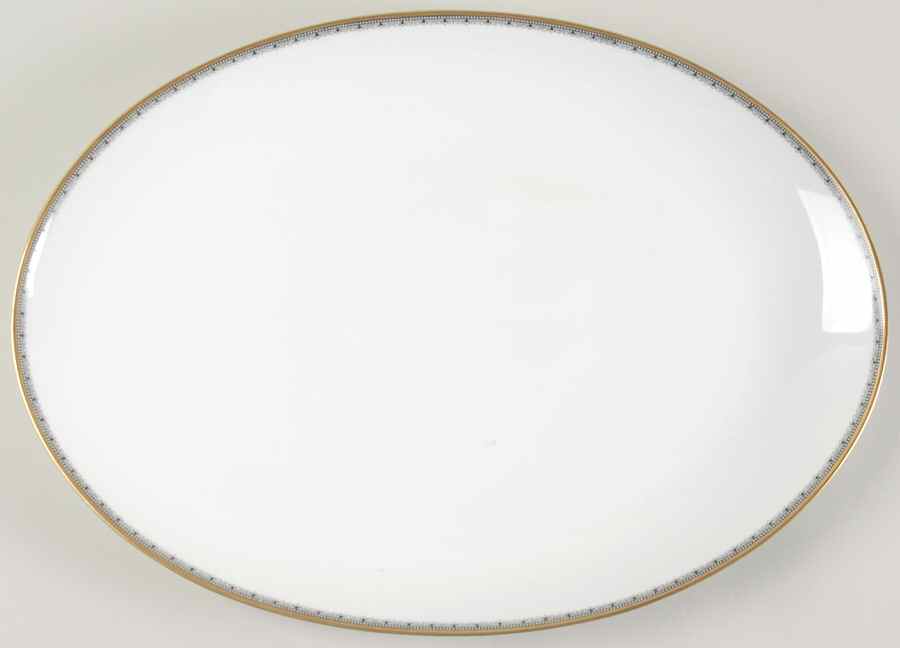 Adrian 14" Oval Serving Platter by Baronet-1