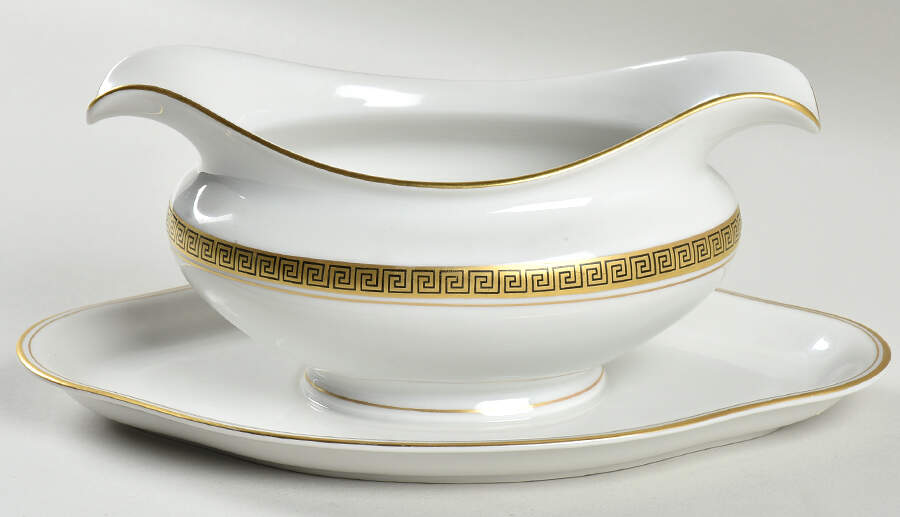Athena Gravy Boat with Attached Underplate by Baronet-1