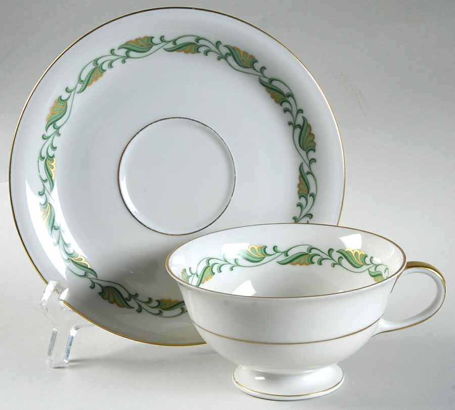 Augusta Footed Cup & Saucer Set by Baronet-1