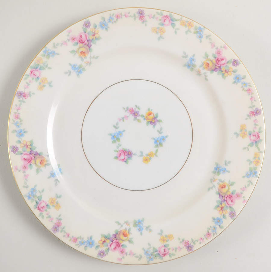 Barbara (Gold Trim) Luncheon Plate by Baronet-1