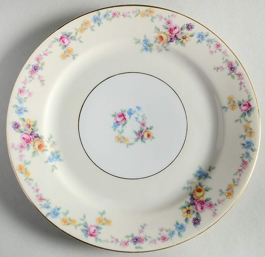 Barbara (Gold Trim) Salad Plate by Baronet-1