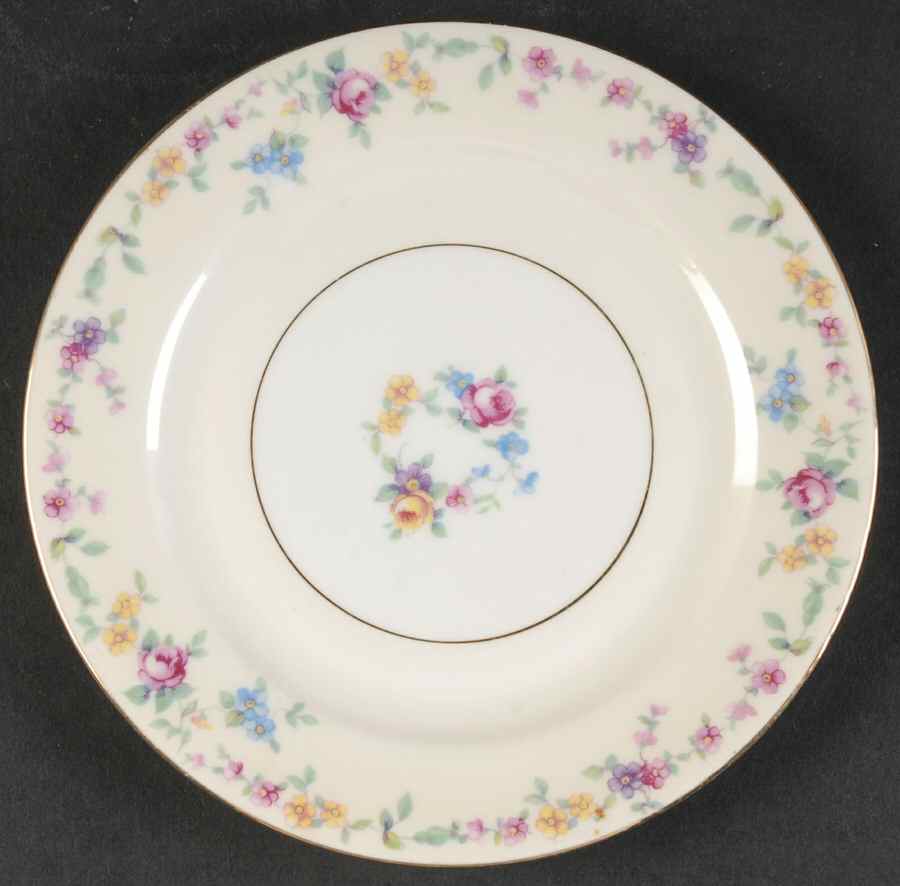 Barbara (Gold Trim) Bread & Butter Plate by Baronet-1